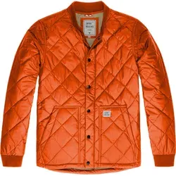 Vintage Industries Brody Jacke, orange, Größe M für Männer - Funktionsjacke mit 5000mm wasserfest und 3000g atmungsaktiv, ideal für Outdoor-Aktivitäten und wechselhaftes Wetter.