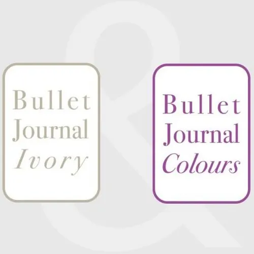 Notizbuch Einlagen für Bullet Journal 10x15 cm 2er Set 'Colours Ivory'