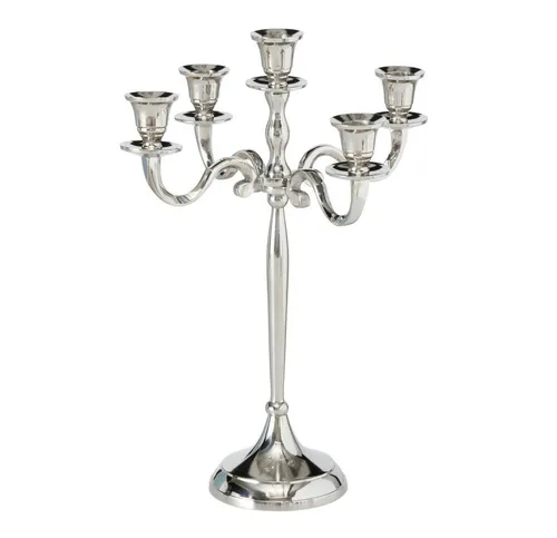 BOLTZE Kerzenleuchter Victoria 38 cm in silber von BOLTZE