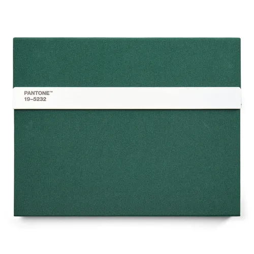PANTONE 19-5232 Unlined Notebook mit Stift und Lineal - Modernes Notizbuch mit 160 Seiten, Hard Cover und praktischen Zubehör – ideal für kreative Köpfe und Organisationstalente.