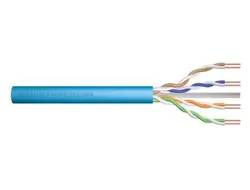 DIGITUS CAT 6A U-UTP Installationskabel 500MHz - Ethernetkabel (RJ-45/8P8C) mit 500 m Länge, ideal für hohe Datenübertragungsraten und Netzwerkstabilität in großen Installationen.