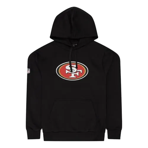 New Era San Francisco 49ers NFL Team Logo Hoody Schwarz - S - Sportfan Sweatshirts & Hoodies | Stylischer Kapuzenpullover mit Teamlogo-Print, ideal für NFL-Fans und aus hochwertigem, langlebigem Material gefertigt.