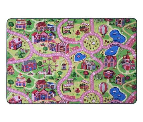 Tchibo Spielteppich »Sweet City«, ca. 140 x 200 - Teppiche - Kinderteppich mit buntem Stadt-Motiv, robust und ideal für kreative Spielzeiten auf großflächigem Design.