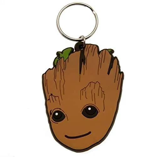 Marvel Comics Guardians of the Galaxy Vol. 2 - Baby Groot, Schlüsselanhänger aus Gummi, 4.5 x 6 cm