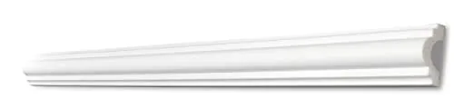 Decosa Wandleiste Michelle FP40 - Elegante Zierleiste in Weiß - Zier- & Stuckleisten für klassische Eleganz in jedem Raum - mühelos zu verarbeiten, kein Handwerker nötig. 13 Leisten à 2 m für individuelle Wohnakzente.