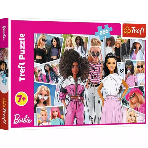 Puzzle 200el Trefl W Swiecie Barbie pudełko Trefl 5900511133011
