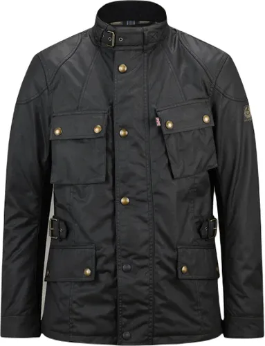 Belstaff Crosby wasserdichte Motorrad Wachsjacke 5XL, schwarz