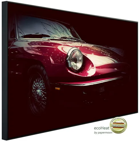 Papermoon Infrarotheizung INFRAROT-BILD-HEIZUNG Retro-Oldtimer - Effiziente Infrarotheizung mit TÜV-Rheinland/Gütesiegel für ein angenehmes Raumklima. Kompakt und stilvoll, ideal für die Wand- oder Deckenmontage.