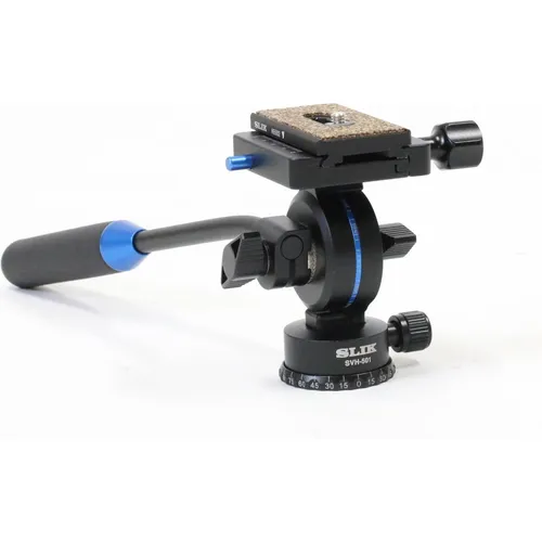 Slik SVH-501 Videoneiger - Präziser Videokopf für professionelle Aufnahmen - Stativköpfe, Modell 50366 bietet eine exakte Neigungsverstellung für flüssige Kamerabewegungen und perfekte Filmaufnahmen.