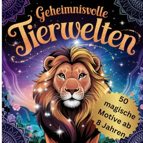 Geheimnisvolle Tierwelten: Magische Ausmalbilder für kreative Jungs und Mädchen; Ausmalbuch für Kinder ab 8 Jahren