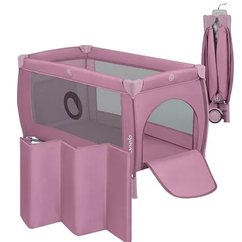 Lionelo Stefi Plus 2-in-1 Reisebett und Laufstall für Babys - Praktisches Babybett und Laufstall in einem, mit hochwertiger Matratze und sicherem Lockguard-System für optimalen Schutz und Komfort unterwegs.