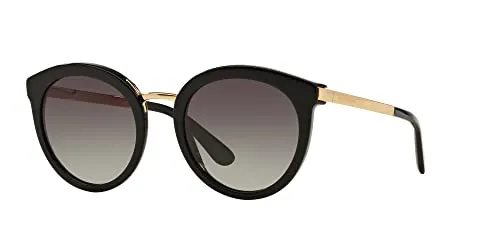 Dolce&Gabbana DG4268 Damen-Sonnenbrille - Elegante Vollrand Sonnenbrille mit rundem Metall-Gestell, ideal für stilvolle Auftritte und perfekten UV-Schutz.