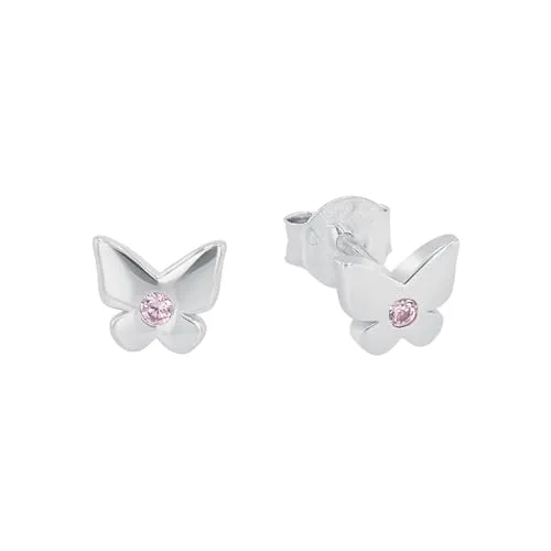 Prinzessin Lillifee Ohrstecker aus 925 Sterling Silber - Ohrringe für Mädchen, funkelnd mit Zirkonia, perfekt als Geschenk und für den besonderen Princess-Faktor im Alltag.