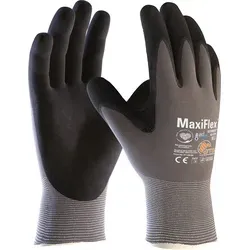 Fp - Atg Maxiflex Ultimate Nylon-strickhandschuh Grau/schwarz 2455 Größe 7
