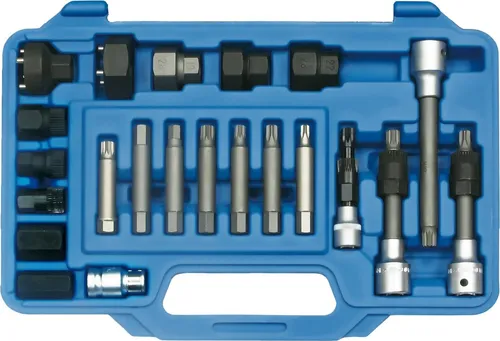 Bitsatz für Freilaufriemenscheibe 22-teilig SW-Stahl 05275L - Sonstige - Präzises Lösen und Festziehen von Lichtmaschinenriemenscheiben, ideal für effiziente Wartungsarbeiten in der Auto Werkstatt.