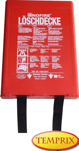 Löschdecke 120 x 180 cm Box | Feuerschutzdecke