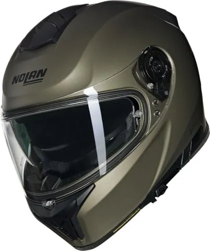 Nolan N80-8 Classico Nobile 315 Integralhelm - Matt Beige/Grau - XXL - Motorradhelm mit N.E.R.S. Notfall-Auslösesystem und ultrabreitem Visier für maximale Sicherheit und Sicht. Ideal für Stadtfahrten und lange Reisen.