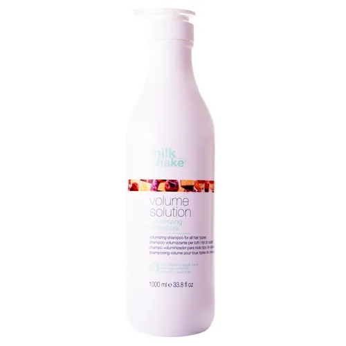 milk_shake Volume Solution Shampoo 1 Liter - Shampoo für feines Haar, mit Aloe Vera für schwereloses Volumen und Fülle. Ideal für kraftloses Haar.