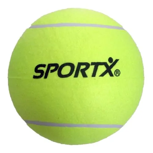 Sportx 0724049 Tennisball unter Druck, 1 Stück (S) Tennisball – Tennisbälle unter Druck, Gelb, XL, China, 1 Stück (S), 22 cm
