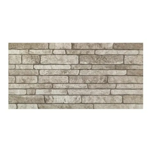 IZODEKOR 3D Wandpaneele Ziegeloptik Wandverkleidung Decke Fliesen Indoor & Outdoor DIY Küche Bad Schlafzimmer Steinoptik | Cream Dream, 1 Stück