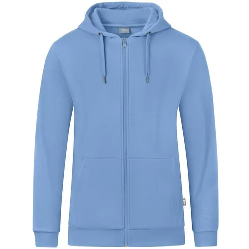 Jako Men Basic-Kapuzen-Jacke Organic, Eisblau - Funktionsjacke aus kontrolliert biologischer Baumwolle mit weich angerauter Innenseite, ideal für höchsten Tragekomfort und Waschbarkeit bis 60 °C.