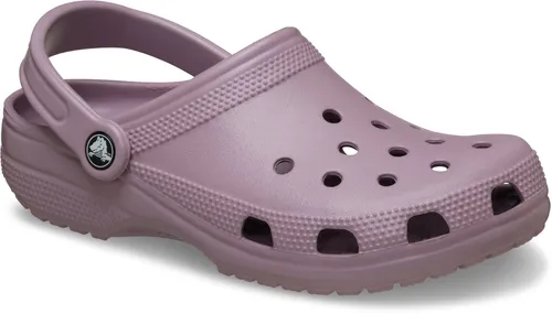 Crocs Classic Clog - Lila Hausschuh mit Jibbitz - Bequemer Sommerschuh in Größe 36, aus pflegeleichtem CrosliteTM, ideal für Freizeit und Zuhause. Mit schwenkbarem Fersenriemen und sportlichem Design.