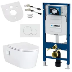 Hansgrohe EluPura S Wand-WC Komplettset mit Softclose - Praktisches Wand-WC Komplettset für moderne Bäder. Die glatte Sanitärkeramik sorgt für einfache Reinigung, während die AquaChannel Technologie für effiziente Spülung sorgt. Mit Softclose Duroplast-Sitz für zusätzlichen Komfort.