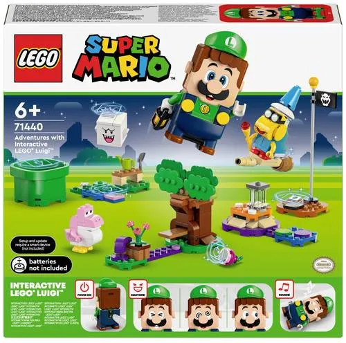 LEGO Super Mario Abenteuer mit interaktivem Luigi - Spannendes Spielset für Kinder ab 6 Jahren mit 4 Figuren und kreativen Herausforderungen