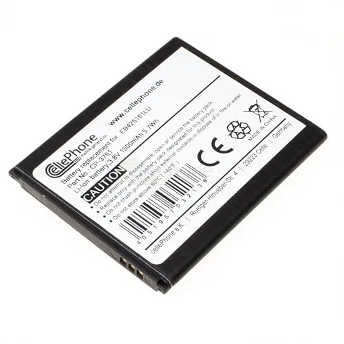 cellePhone Akku Li-Ion kompatibel mit Samsung Galaxy Ace 2 / S3 mini (GT-I8160 / GT-I8190) (Ersatz für EB425161LU)