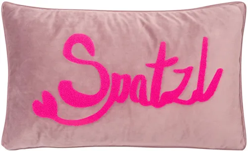PAD Dekokissen LETTERS, rosa mit Schriftzug, 50 cm x 30 cm in pink von Pad