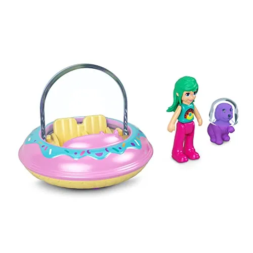 Polly Pocket Fliegendes Auto-Set für Mädchen ab 4 Jahren
