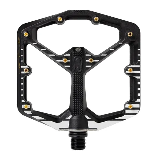 Crankbrothers Stamp 7 Plattformpedale Large schwarz - All Mountain Flat Pedals in Schwarz, ideal für Downhill und Mountainbike. Bieten optimalen Grip und Kontrolle für dein Abenteuer!