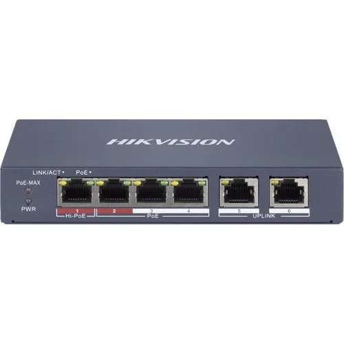 Hikvision DS-3E1106HP-EI Netzwerk-Switch in blau von Hikvision