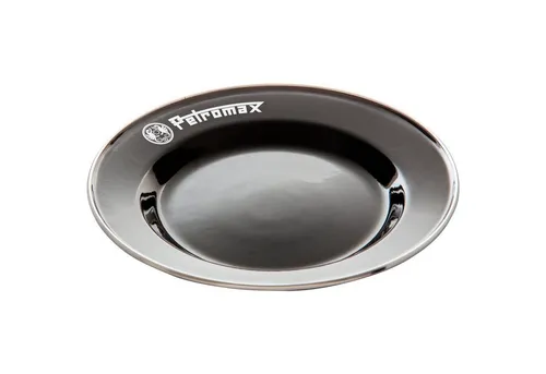 Petromax Geschirr-Set Emaille Teller - 2 Stück in schwarz von Petromax