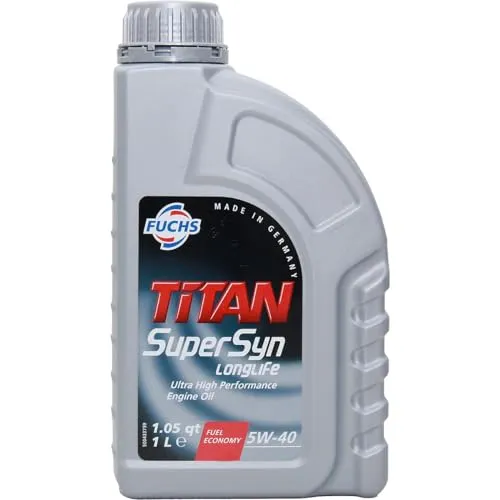 FUCHS Motoröl 5W-40 Titan Motor Öl ACEA A3/B4 API SN Supersyn Longlife 1L