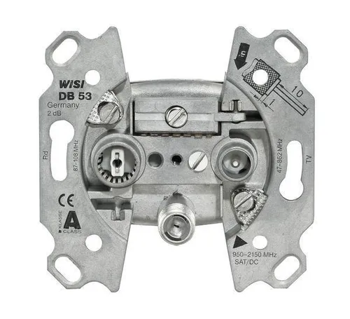 Wisi DB53 Sat-Dose 3loch mit F-Stecker
