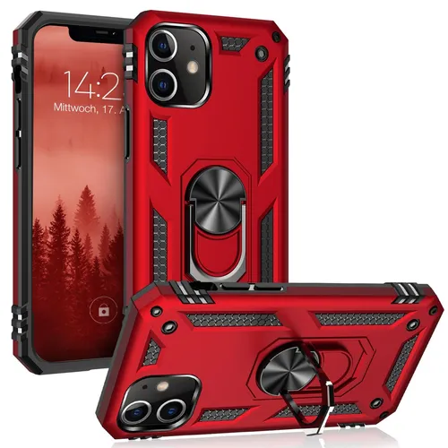Handy Hülle für Apple iPhone 12 Handyhülle Schutz Cover Case Rot