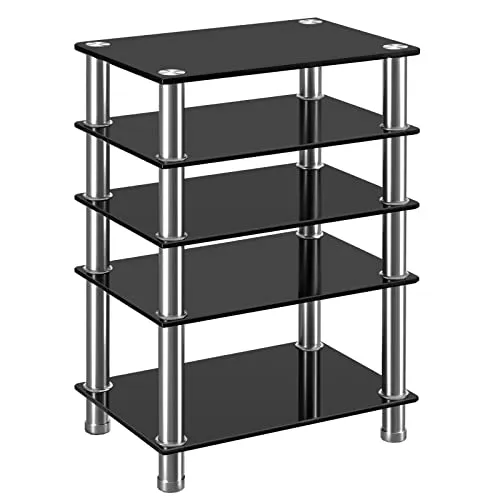Rfiver HiFi Rack Glas 5 Ebenen