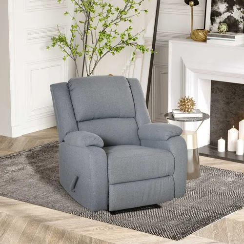 HOMCOM Relaxsessel mit Liegefunktion - Sessel mit Liegefunktion für ultimativen Komfort, einstellbar und ideal für entspannende Stunden zu Hause. Elegant in Leinenoptik und robust mit einer Gewichtskapazität von 150 kg.