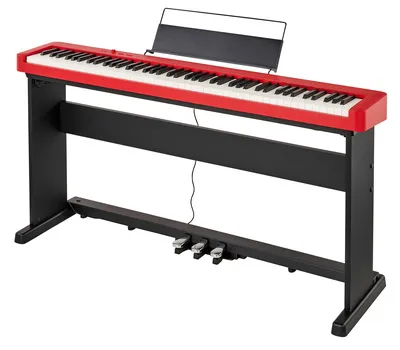 Casio CDP-S160 RD - Digitalpiano in Rot - Digitalpiano mit 88 Tasten und skalierter Hammermechanik, ideal für Einsteiger und Fortgeschrittene. Mit Duet Mode, Midi Recorder und App-Funktion für kreatives Musizieren.