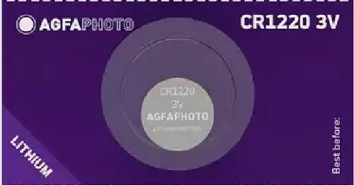AgfaPhoto CR1220 CR 1220 Knopfzelle Lithium 3V in Blister 1 x