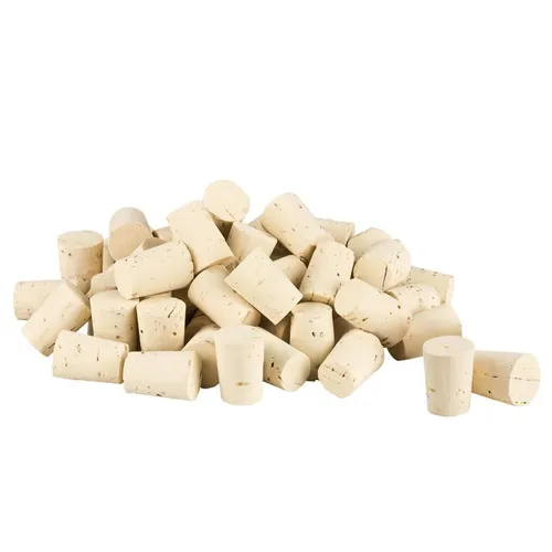 Spitzkorken | Länge = 22 mm, ⌀ = 13-16 mm | 100 Stk. | Spitz Korken 22x16/13 mm