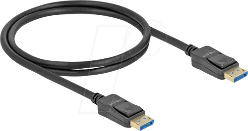 DELOCK 80261 - DisplayPort 2.0 Kabel Stecker zu Stecker, 10K 60 Hz, 1 m