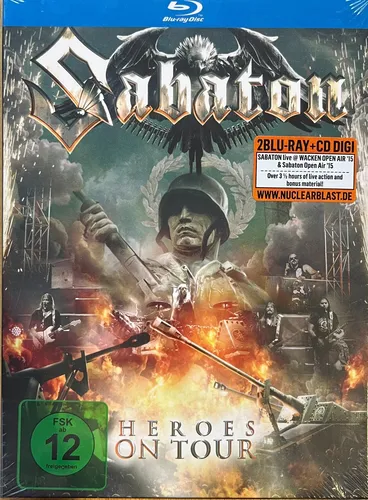 SABATON - Heroes On Tour Live Wacken Open Air 2015 + more 2 BLU-RAY + CD NEW