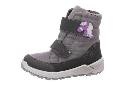 Ricosta Winterstiefel GAREI - Bequeme und modische Wanderschuhe aus hochwertigem Leder mit robustem Gummi für beste Dämpfung und Traktion. Ideal für jeden Anlass und einfach an- und auszuziehen dank Klettverschluss.