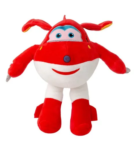 Super Wings Plüschfiguren - 26 cm Flugzeug Kuscheltiere, ideal zum Sammeln, Spielen und Knuddeln für Mädchen und Jungen