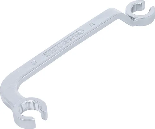 BGS Doppel-Ringschlüssel, offen | für Diesel-Einspritzleitungen | SW 17 mm