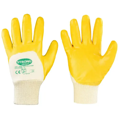 Produktbild 12er PACK(Paar) Gr .7 *YELLOWSTAR* STRONGHAND® HANDSCHUHE gelb *YELLOWSTAR* STRO