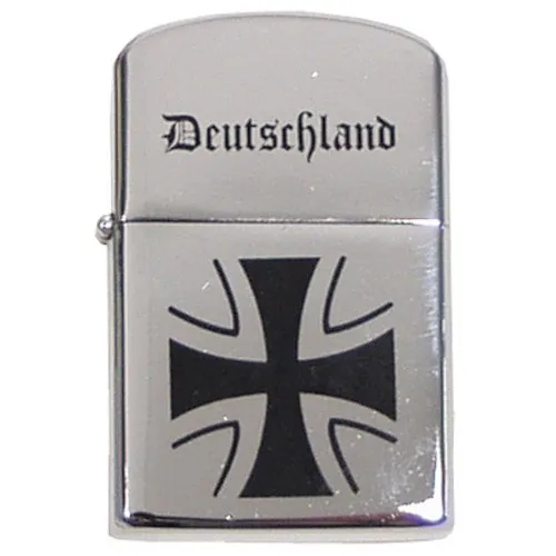 MFH Benzin-Sturmfeuerzeug chrom poliert 