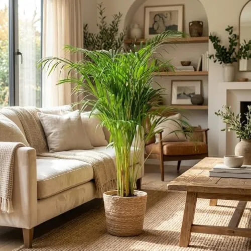 Green boutiQ - Zimmerpflanze - Goldfruchtpalme - Dypsis Lutescens Areca - Grün - Pflegeleicht - 1 Pflanze - Topf 21cm - Höhe 90-100cm